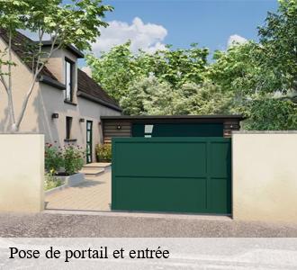 Pose de portail et entrée