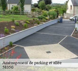 Aménagement de parking et allée