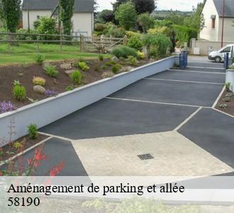 Aménagement de parking et allée